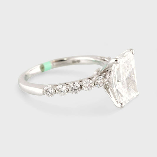 14k White Gold LAB Grown Diamond Wedding Ring image 1