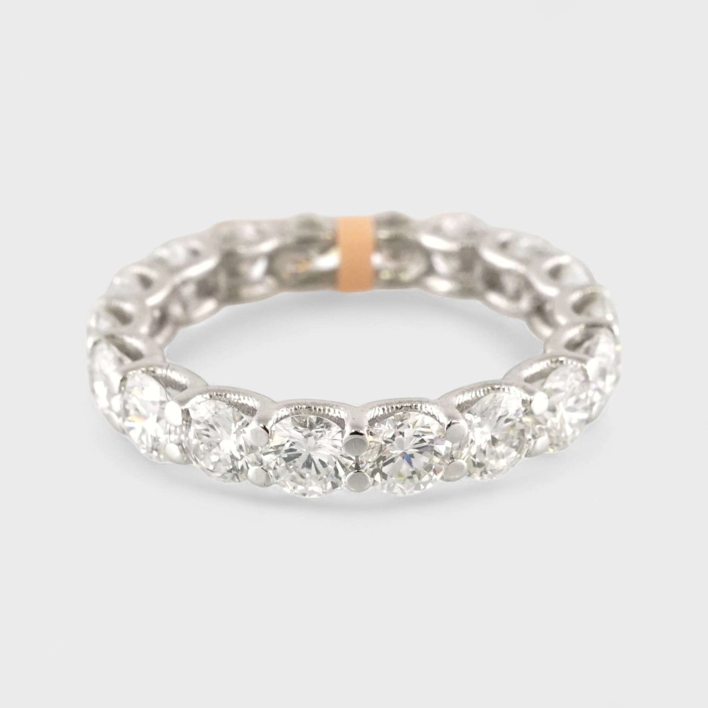 10k White Gold LAB Grown Diamond Eternity Ring image 1