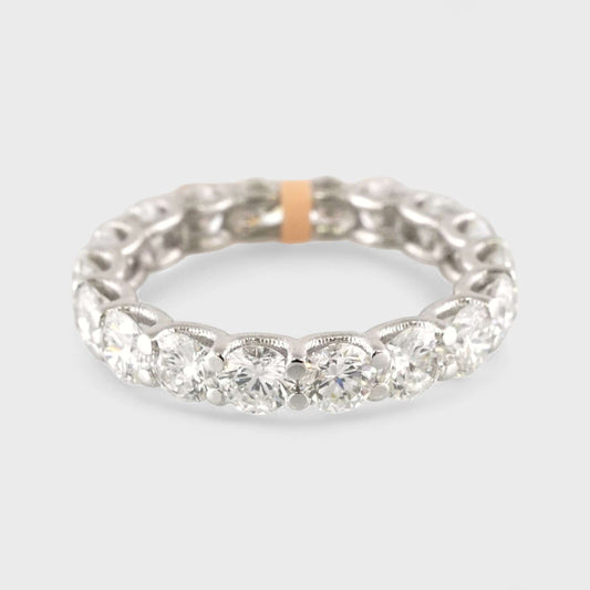 10k White Gold LAB Grown Diamond Eternity Ring image 1