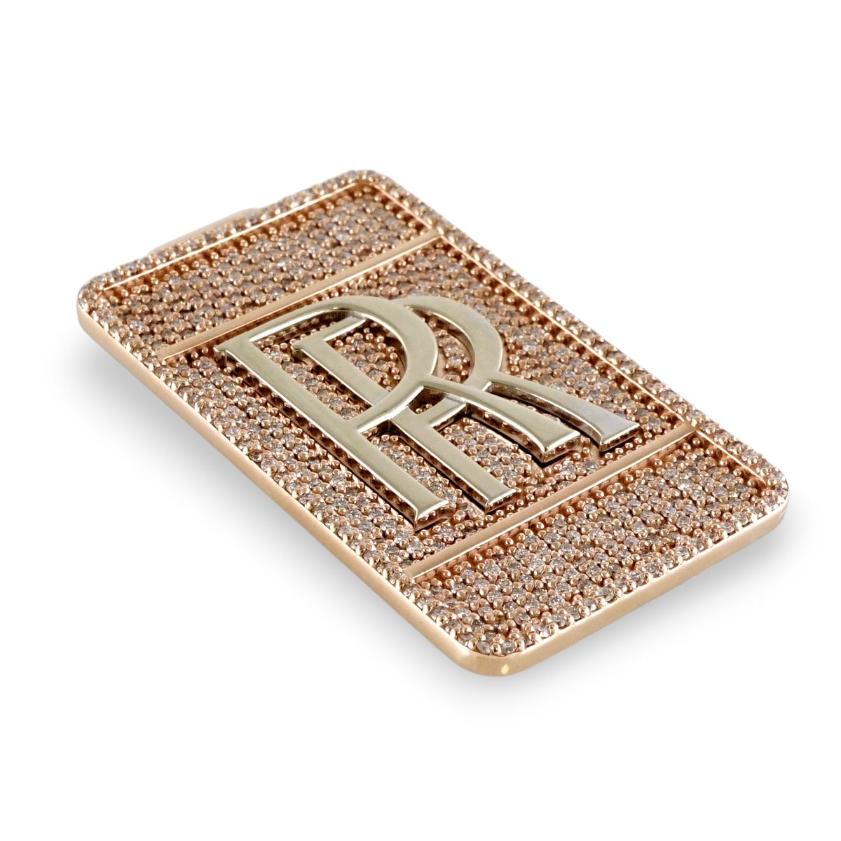 14k Rose Gold Diamond Rolls Royce Money Clip image 3