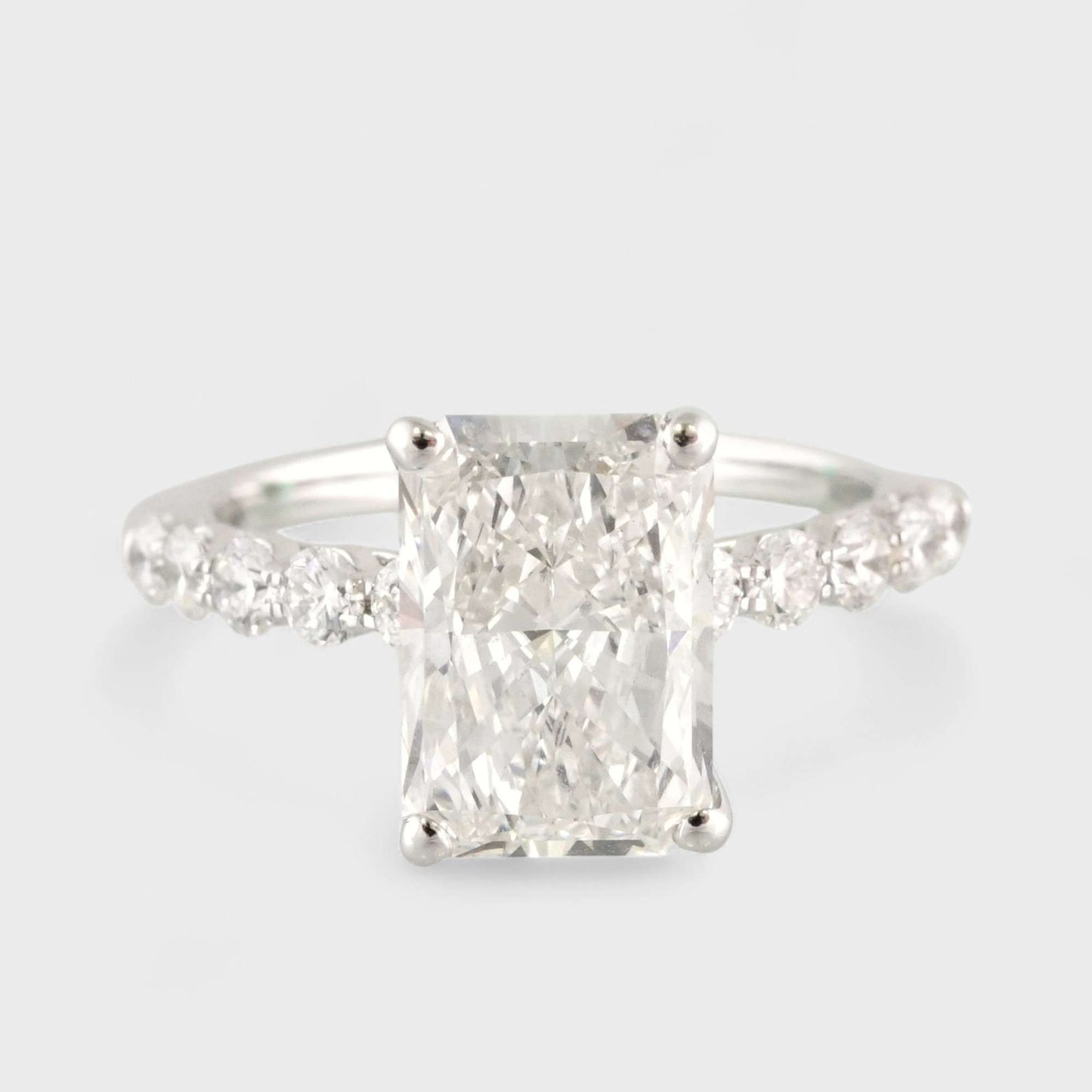 14k White Gold LAB Grown Diamond Wedding Ring image 2