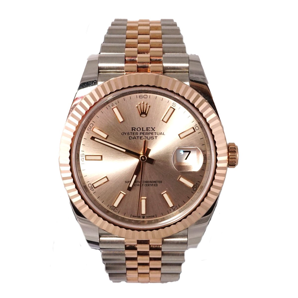 Rolex Datejust 18k Rose Gold Steel 41mm - Pre-Owned image 0