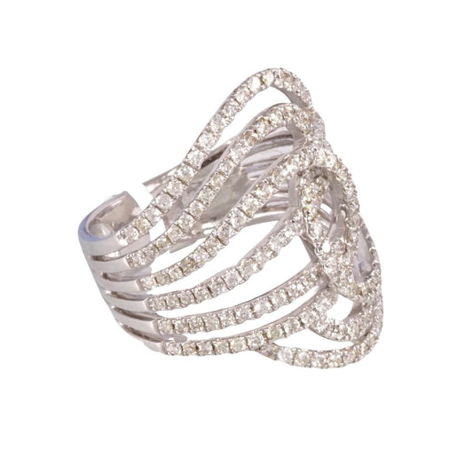 14k White Gold Diamond Ring image 1