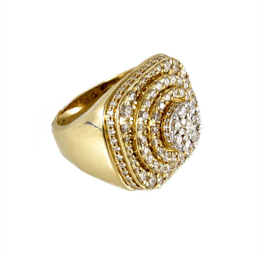 14k Gold Diamond Ring for Men image 1