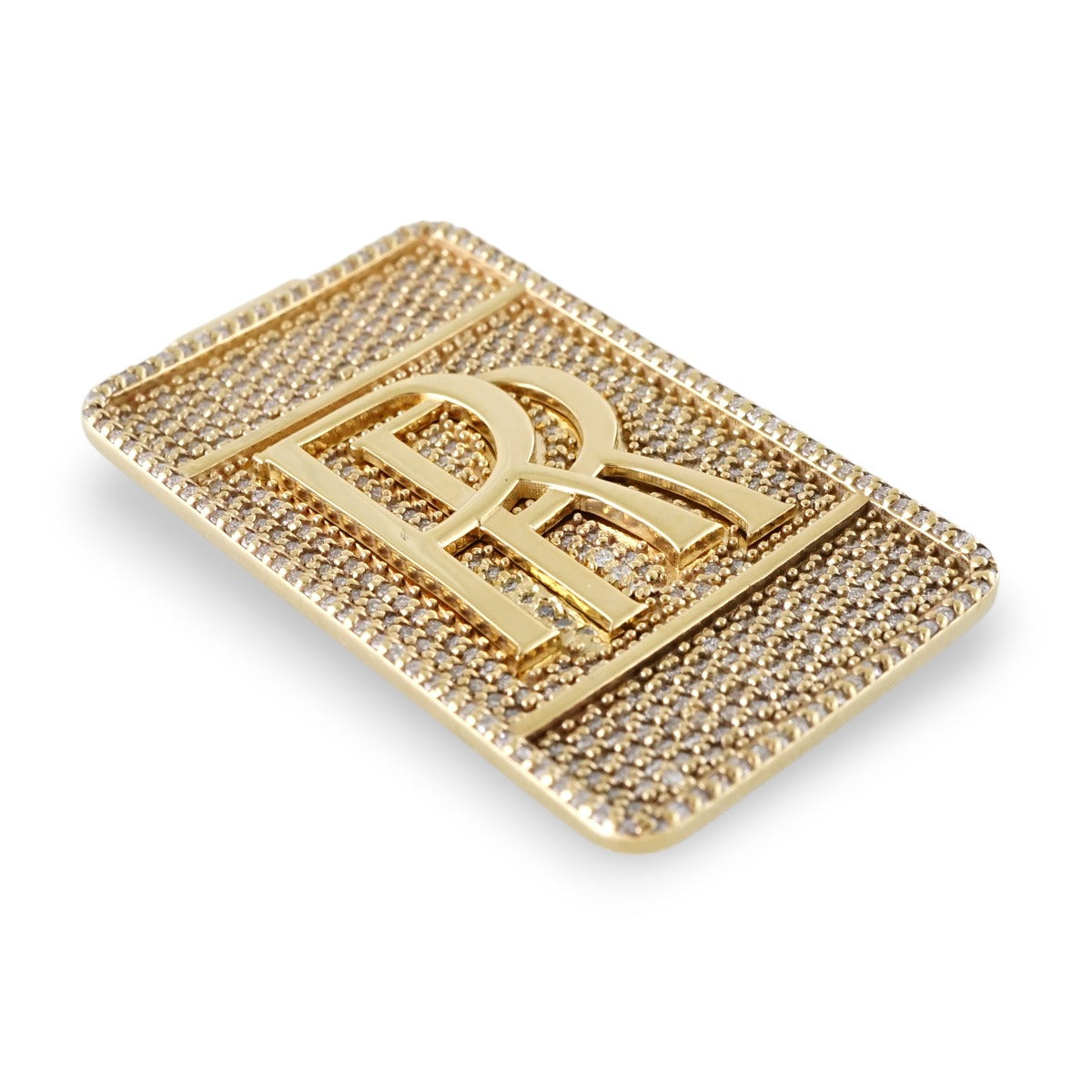 14k Yellow Gold Diamond Rolls Royce Money Clip image 3