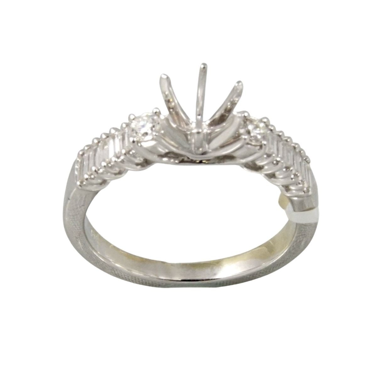 14k White Gold Diamond Wedding Ring image 2