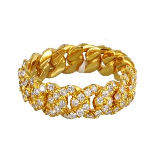 14k Yellow Gold Diamond Ring for Men image 1