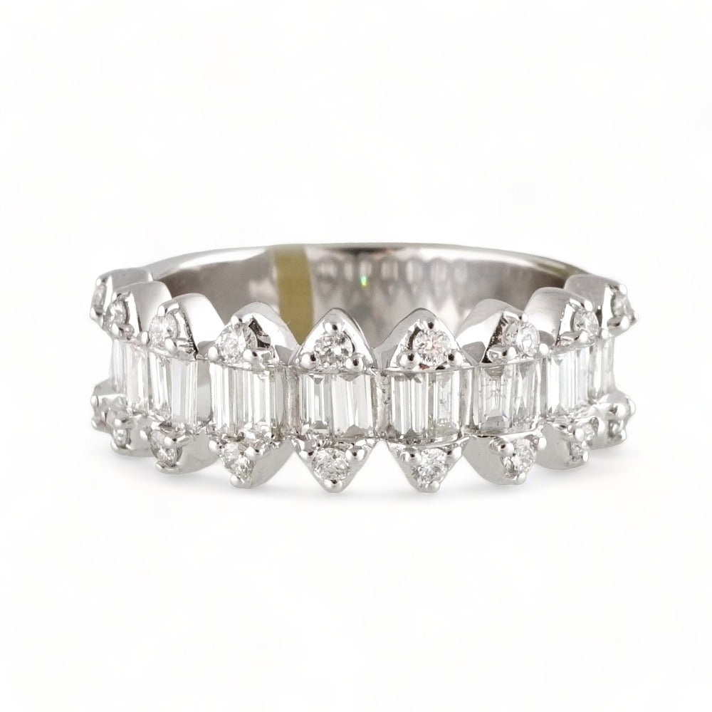 14k White Gold Diamond Ring image 2