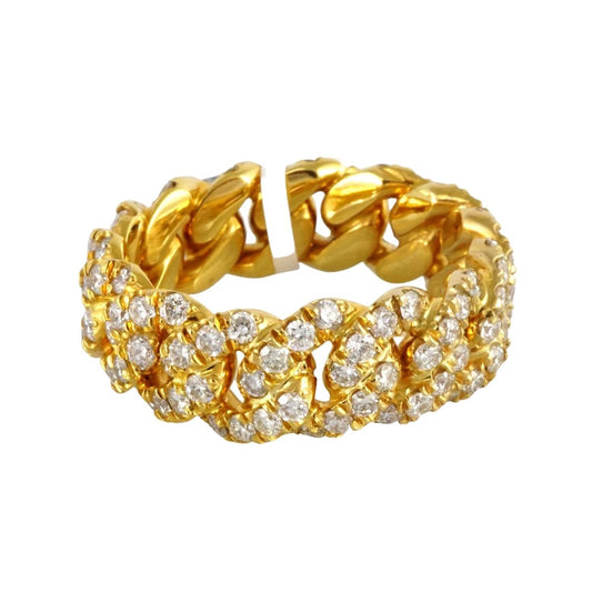 14k Yellow Gold Diamond Ring for Men image 1