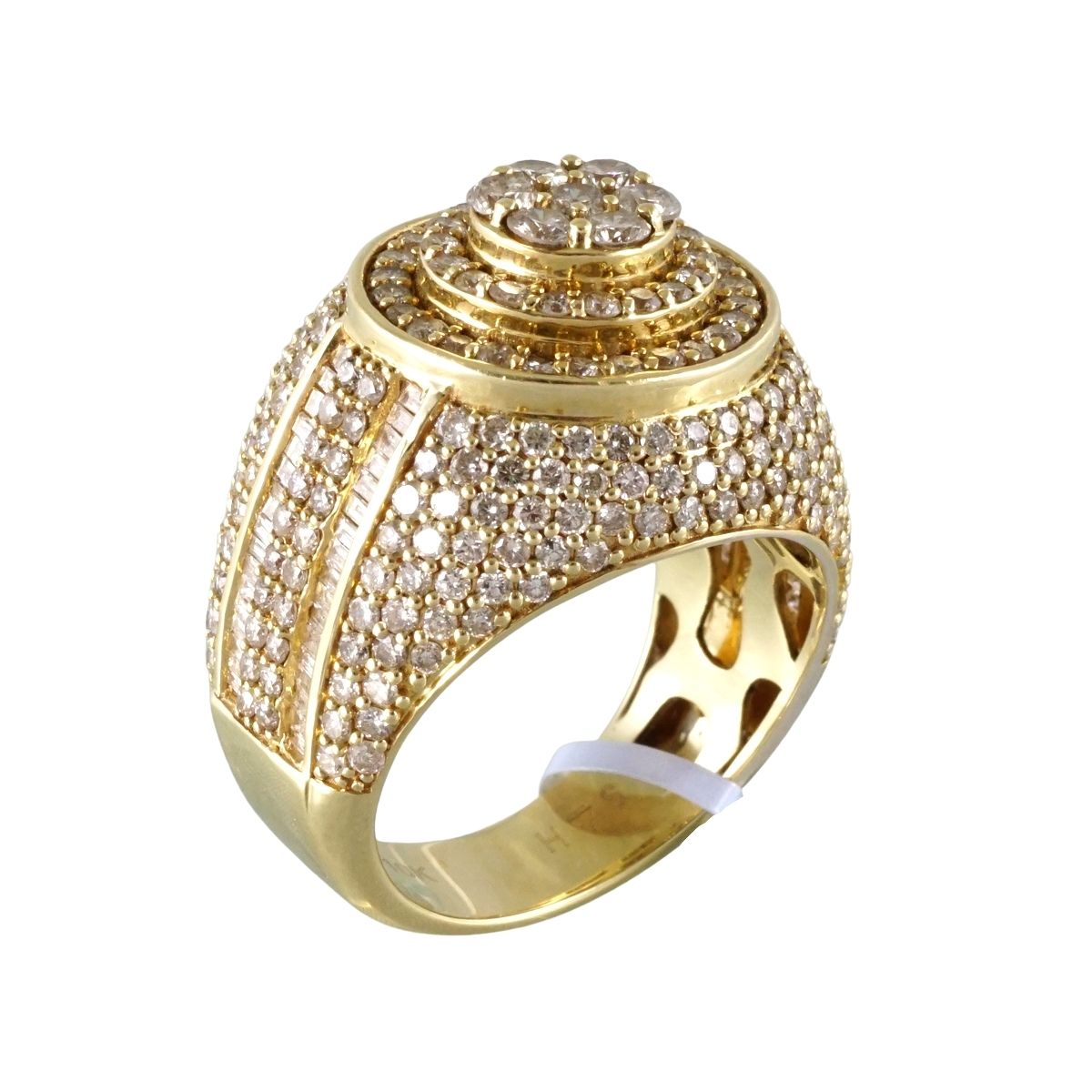 10k Yellow Gold Diamond Luxury Ring image 3