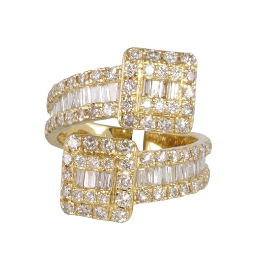 14k Yellow Gold Diamond Ring image 1