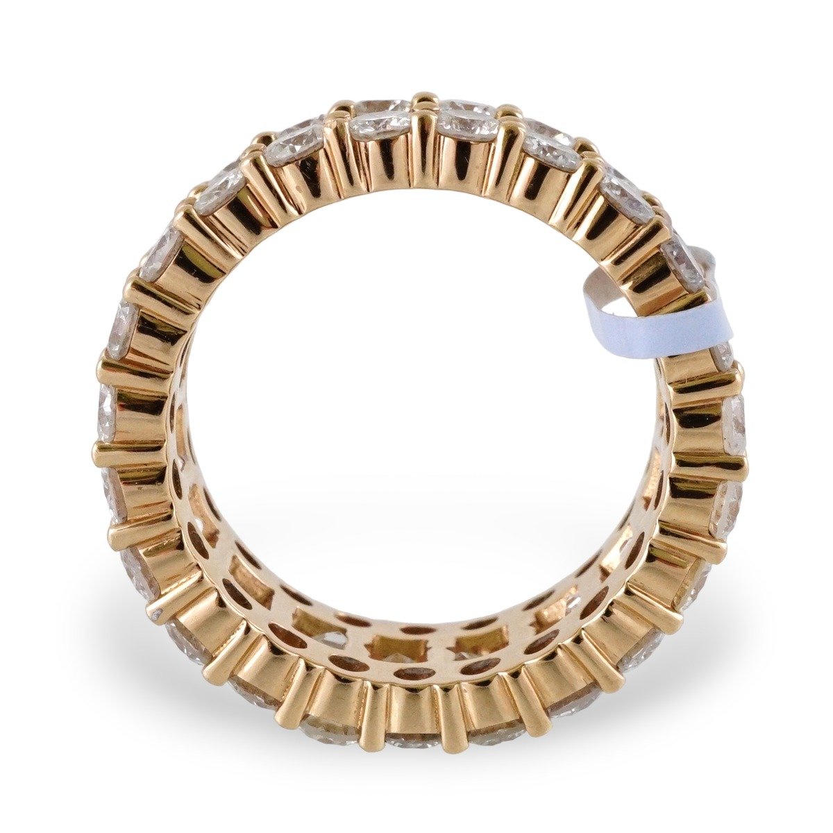 14k Full Diamond Rose Gold Ring for Men image 2