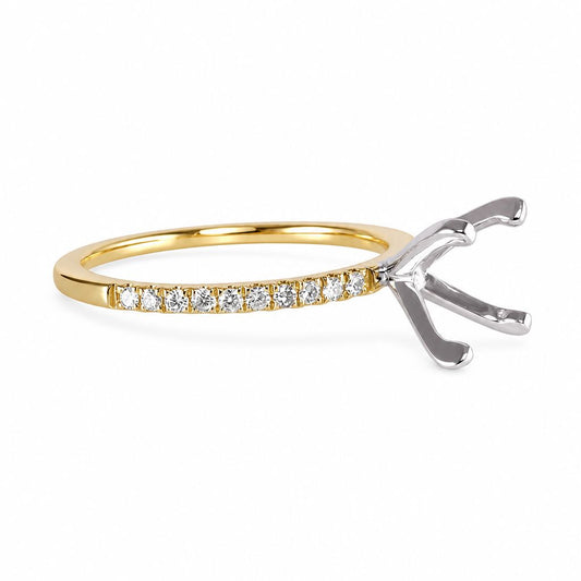 14k Engagement Yellow Gold Ring