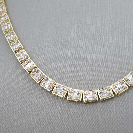 10k Gold Full Diamond Chain image 1