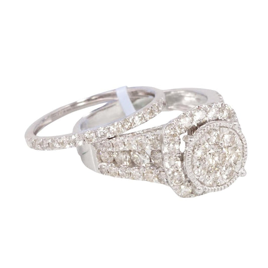 Diamond White Gold Ring 14k image 1