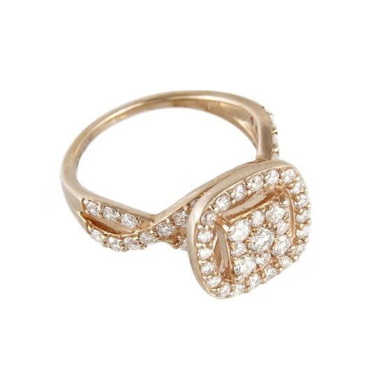 10k Diamond Gold Woman Ring image 1
