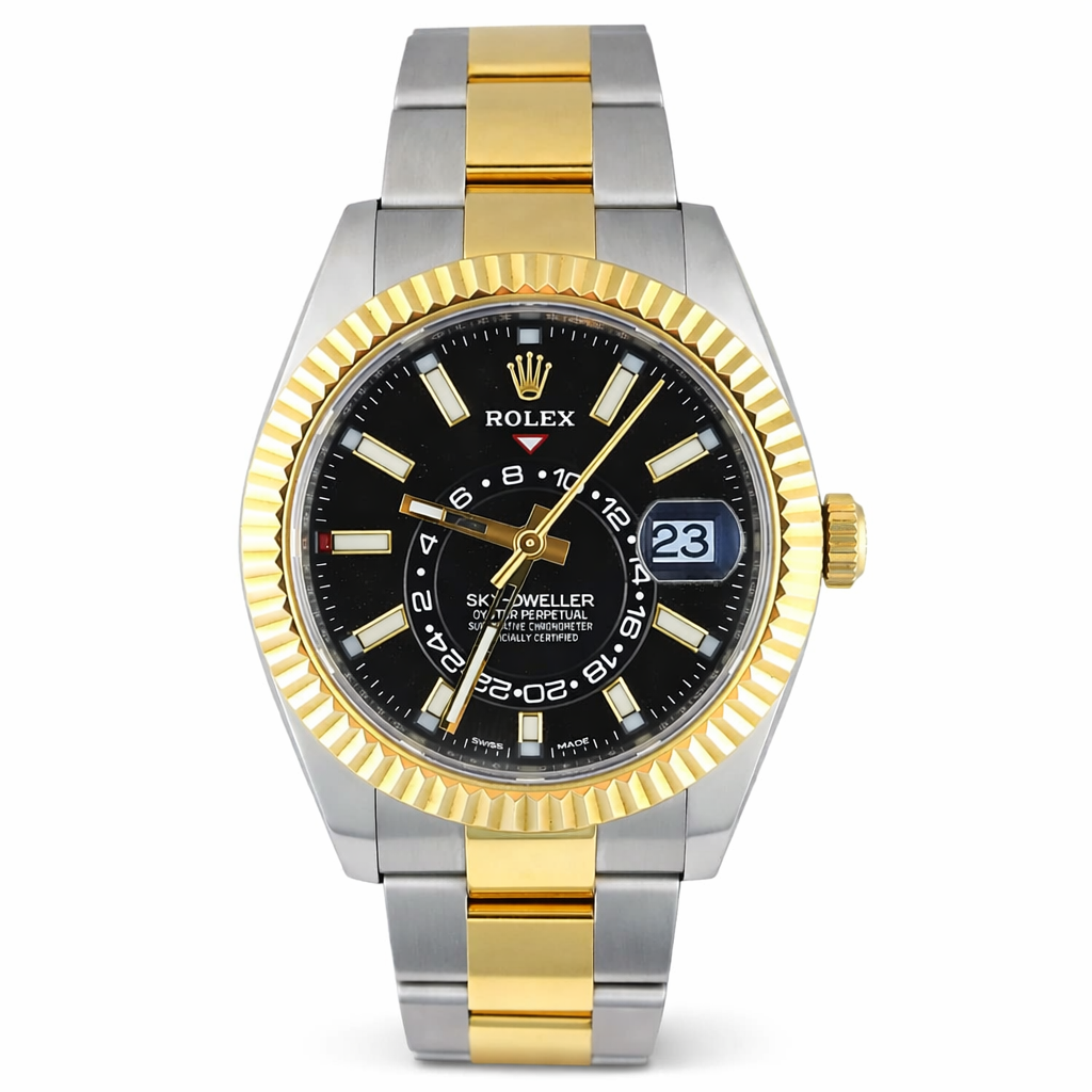 Rolex Sky-Dweller Bicolor Esfera Negra 42 mm - Usado