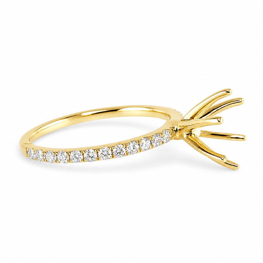 14k Engagement Yellow Gold Ring