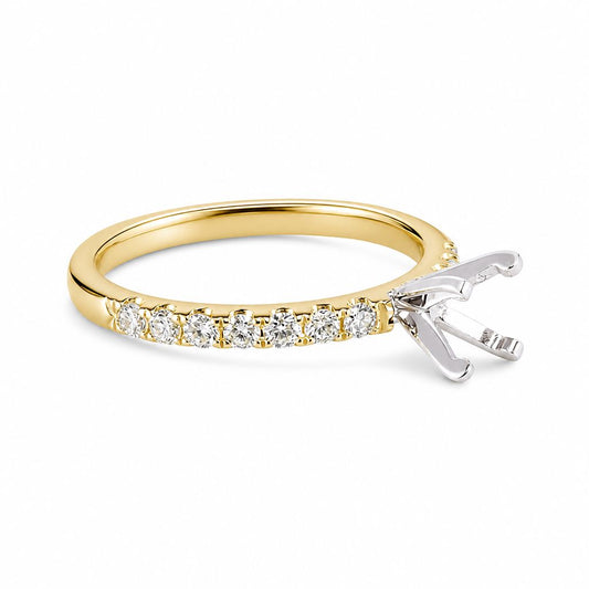 14k Engagement Yellow Gold Ring
