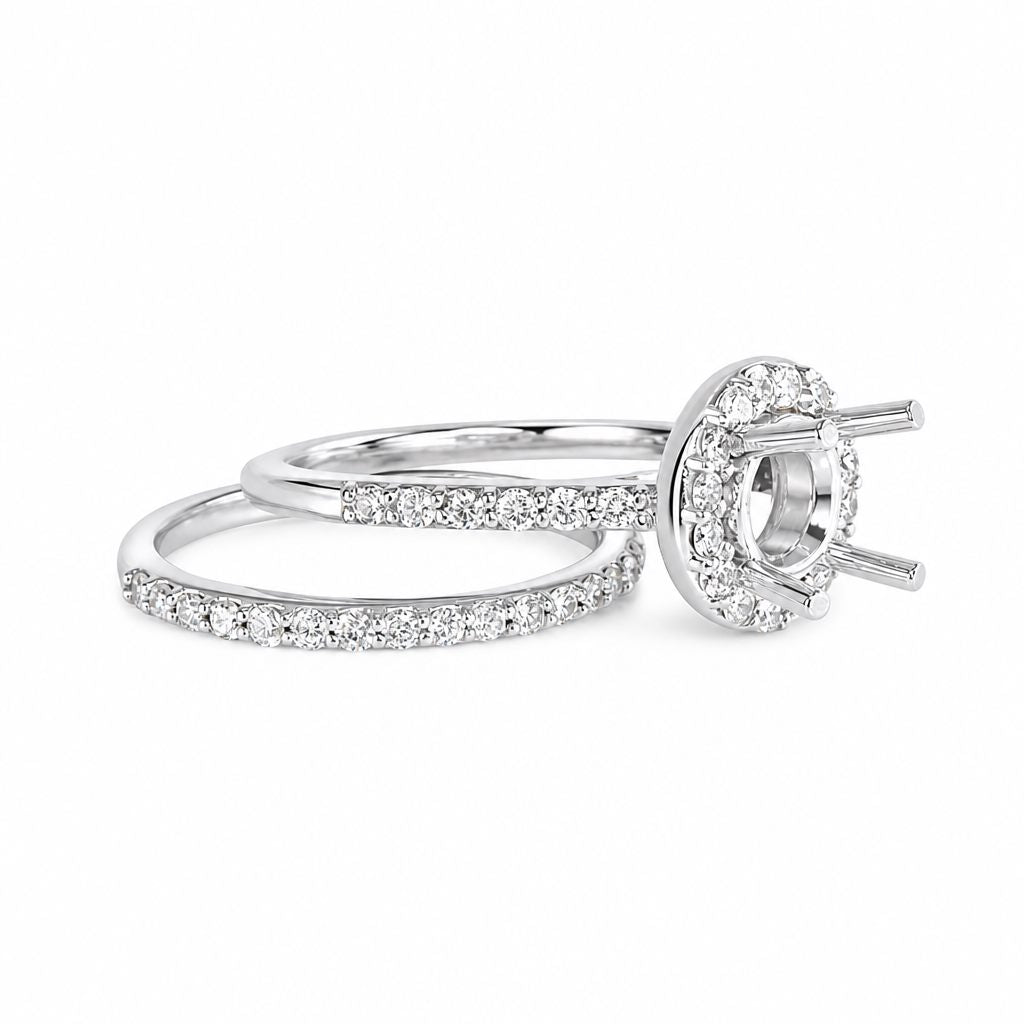 14k Engagement Duo Gold Rings