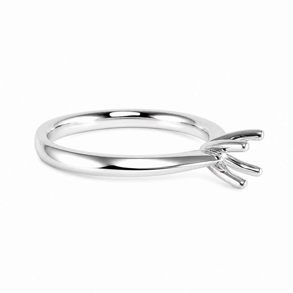 14k Engagement White Gold Ring