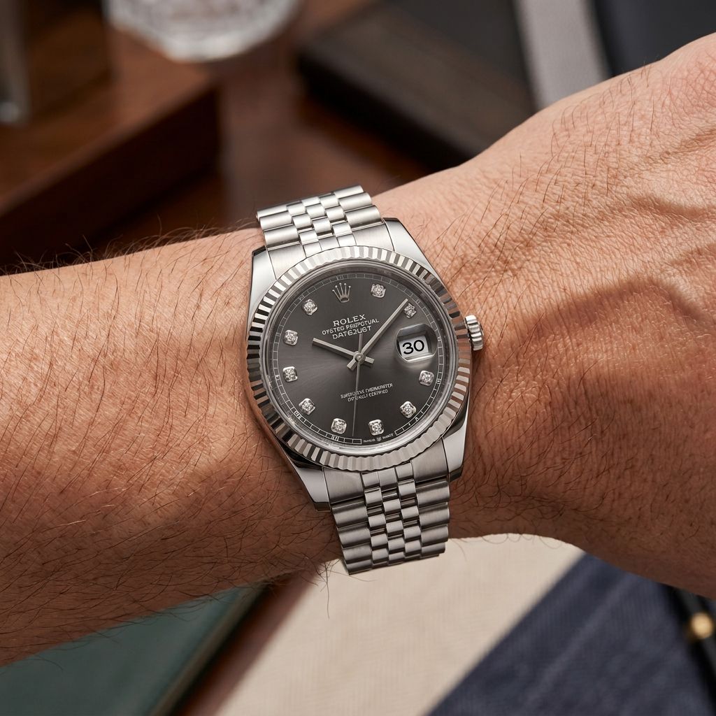 Rolex Datejust Stainless Steel Black 41mm 126334 - Pre-Owned