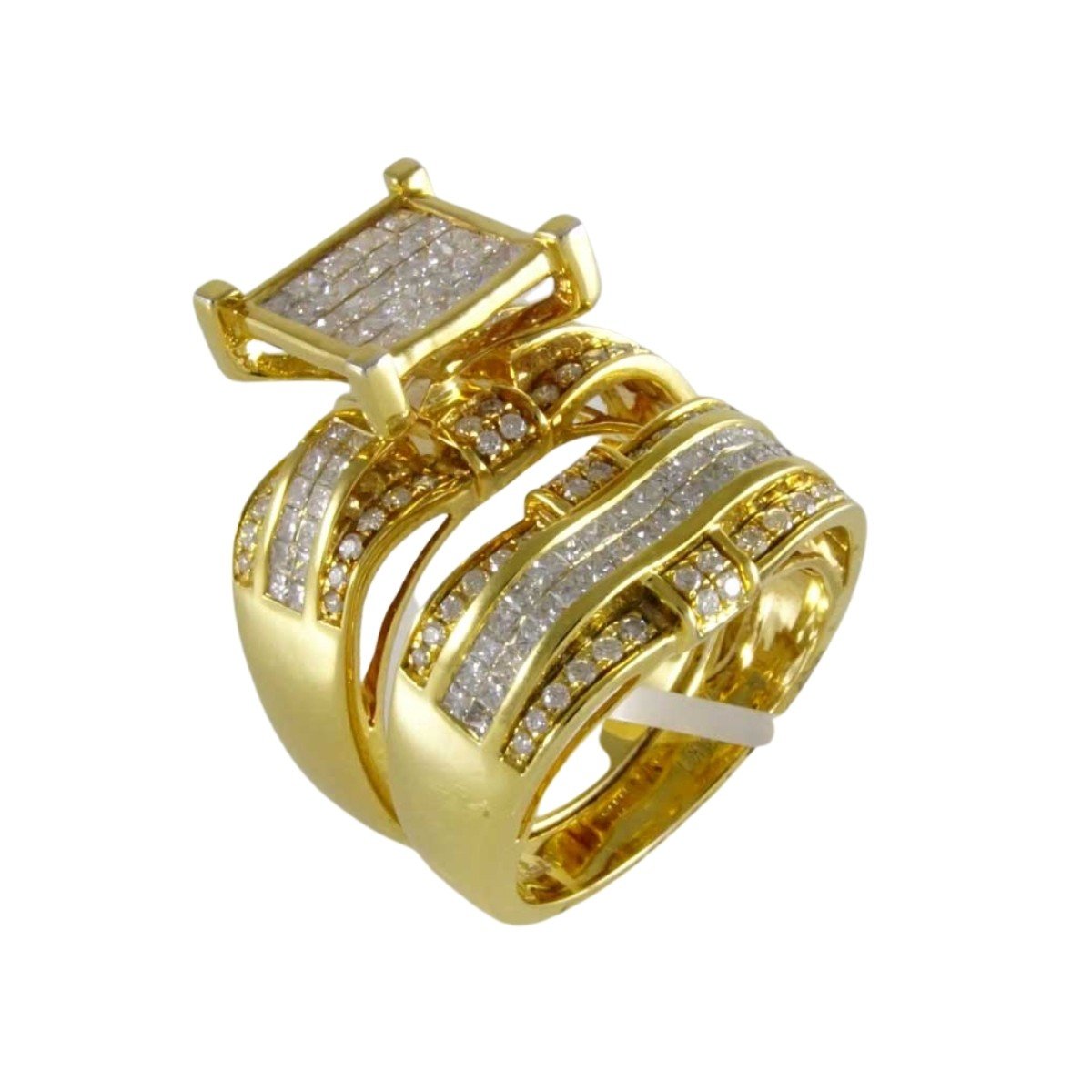 14k Gold Duo Ring for Women image 0