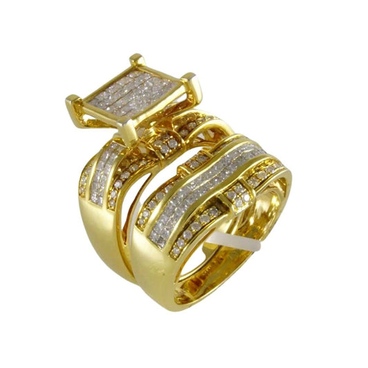 14k Gold Duo Ring for Women image 0