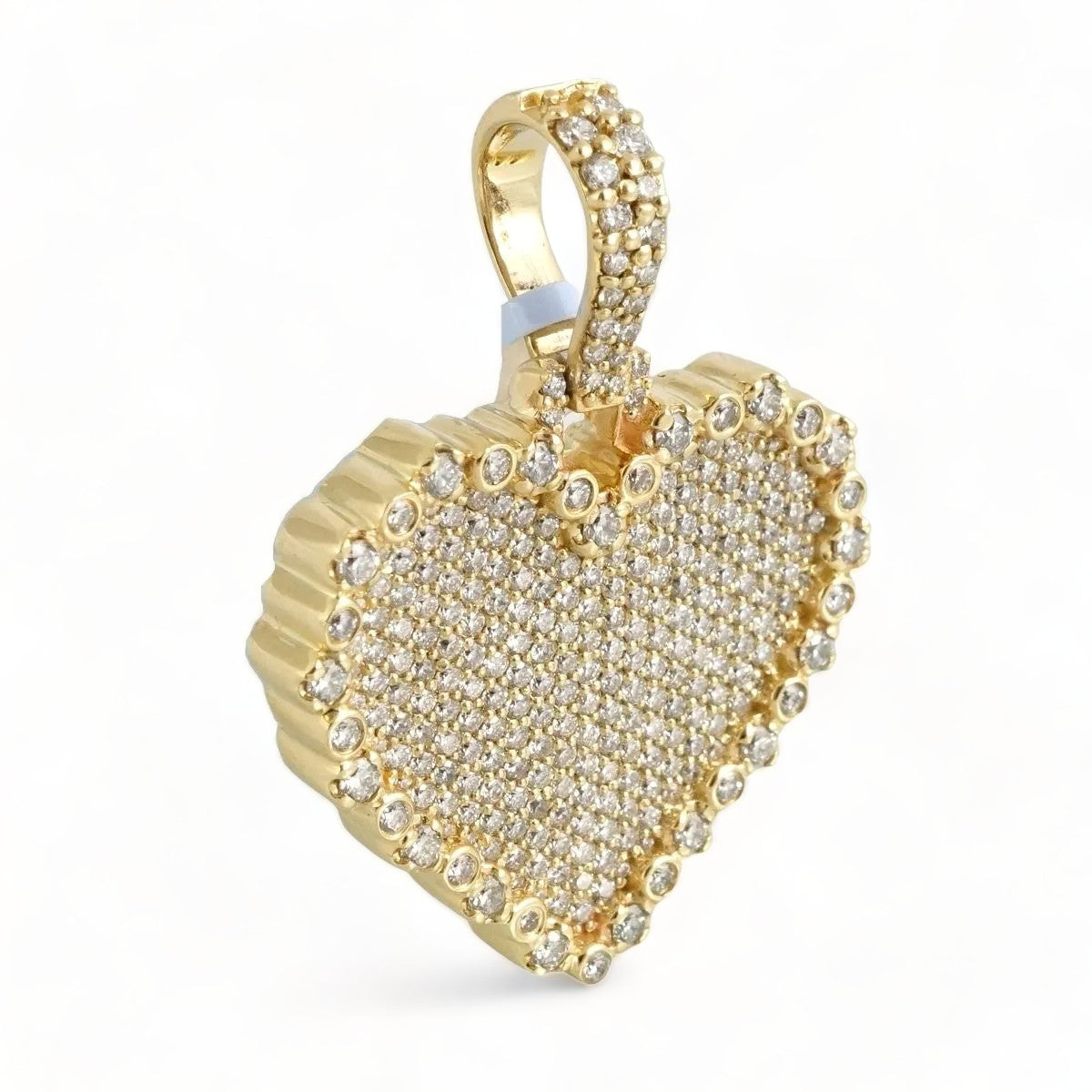 14k Gold Diamond Heart Pendant image 0