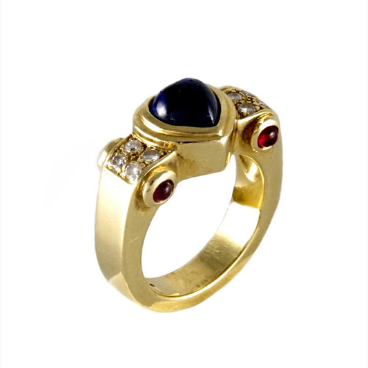 14k Yellow Gold Vintage Stone Ring image 1