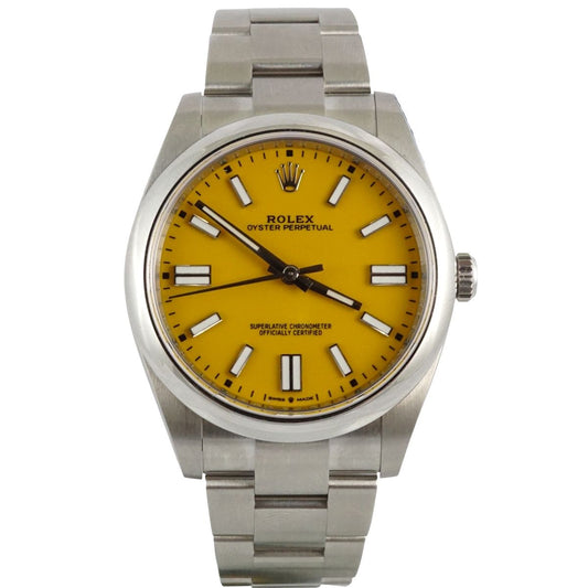 Rolex Oyster Perpetual Yellow Dial 41mm - Pre-Owned image 0