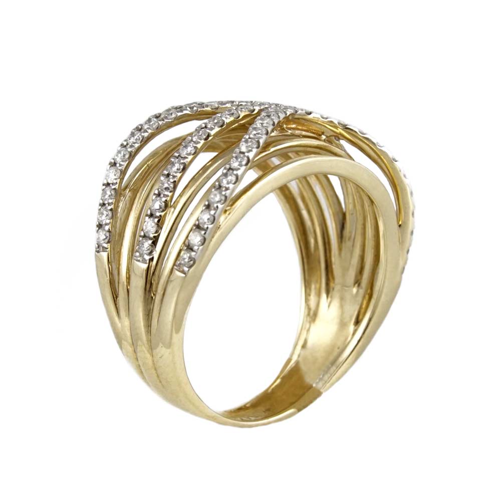 14k Diamond Woman Gold Ring image 1