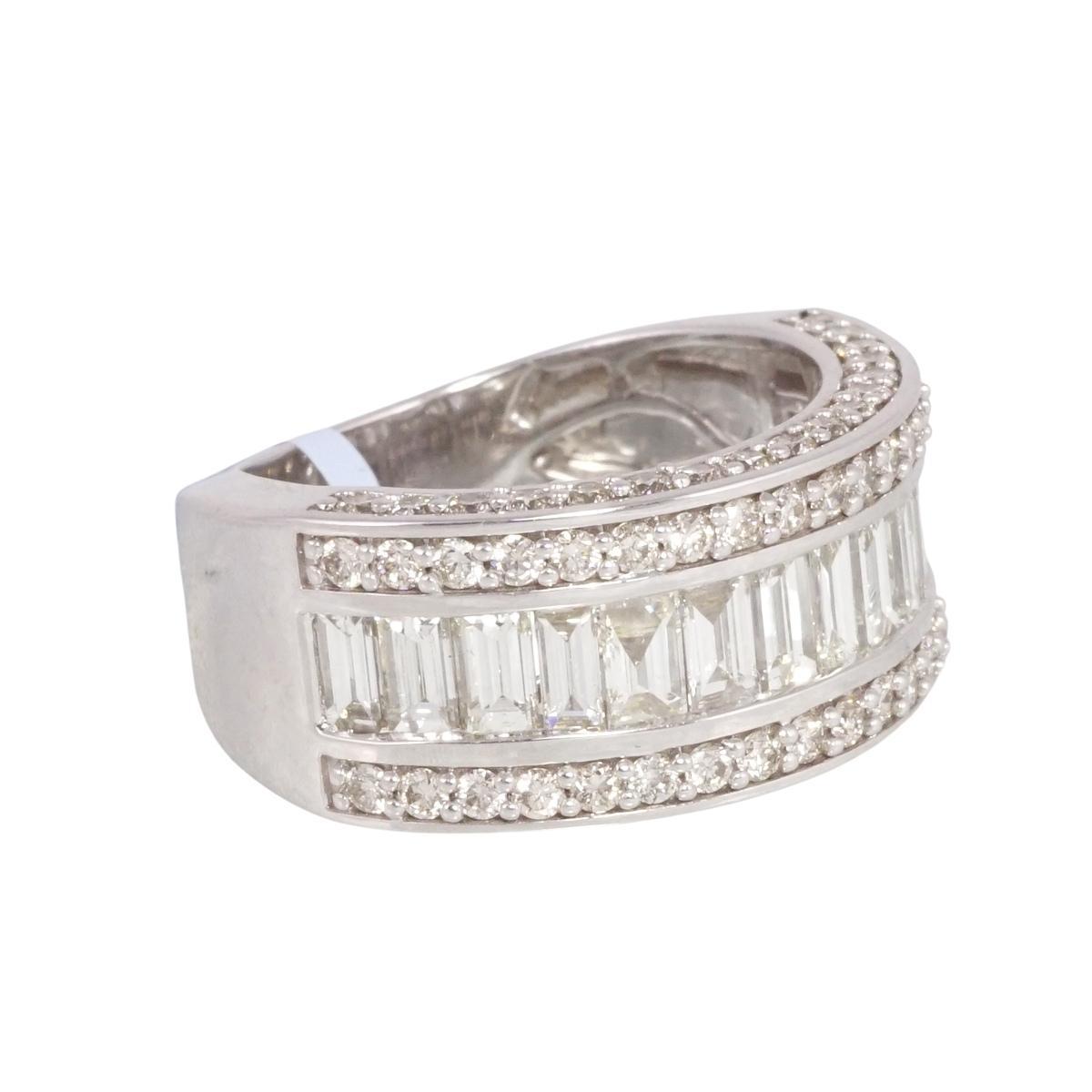 Diamond White Gold Ring 14k image 2