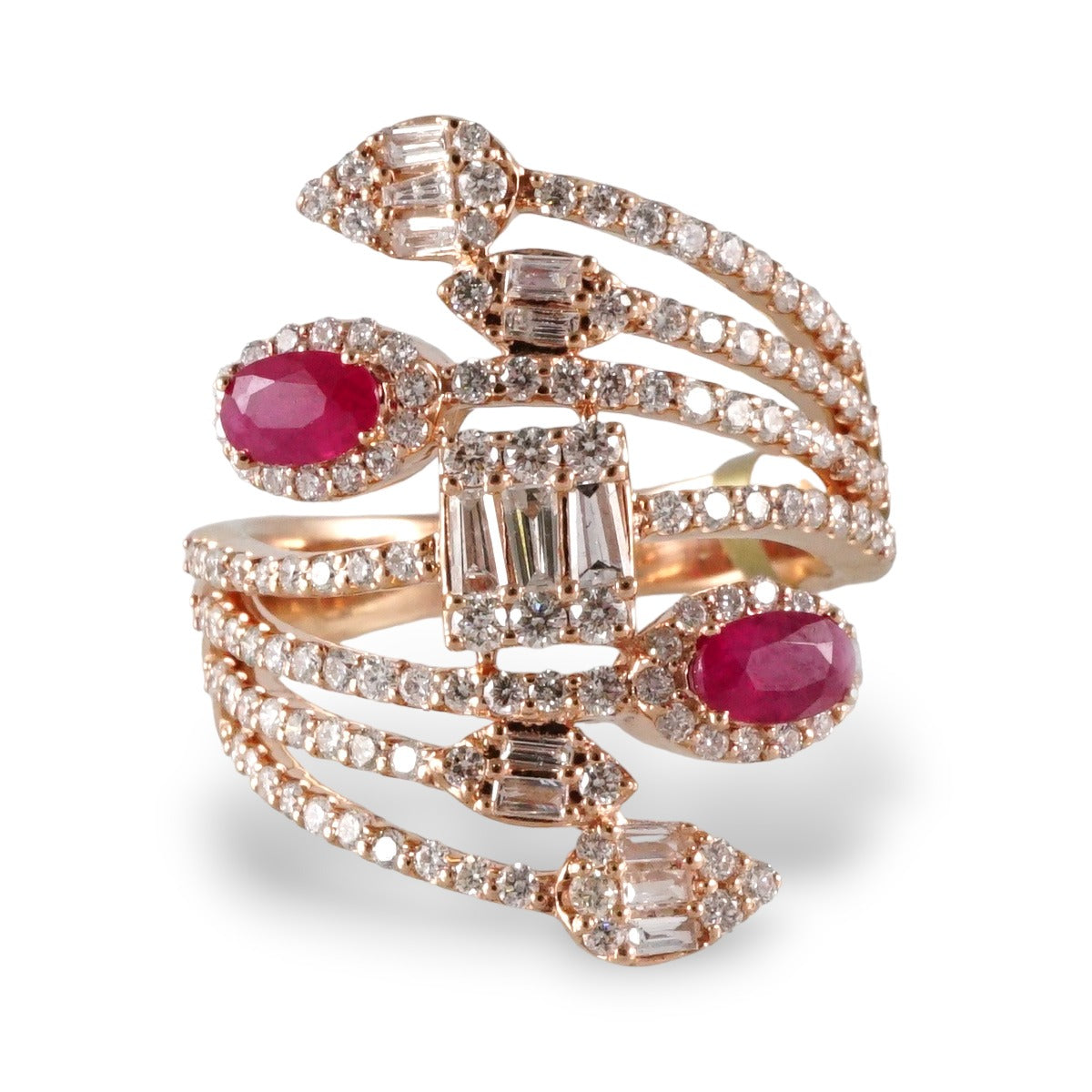 14k Rose Gold Diamond Ring image 1