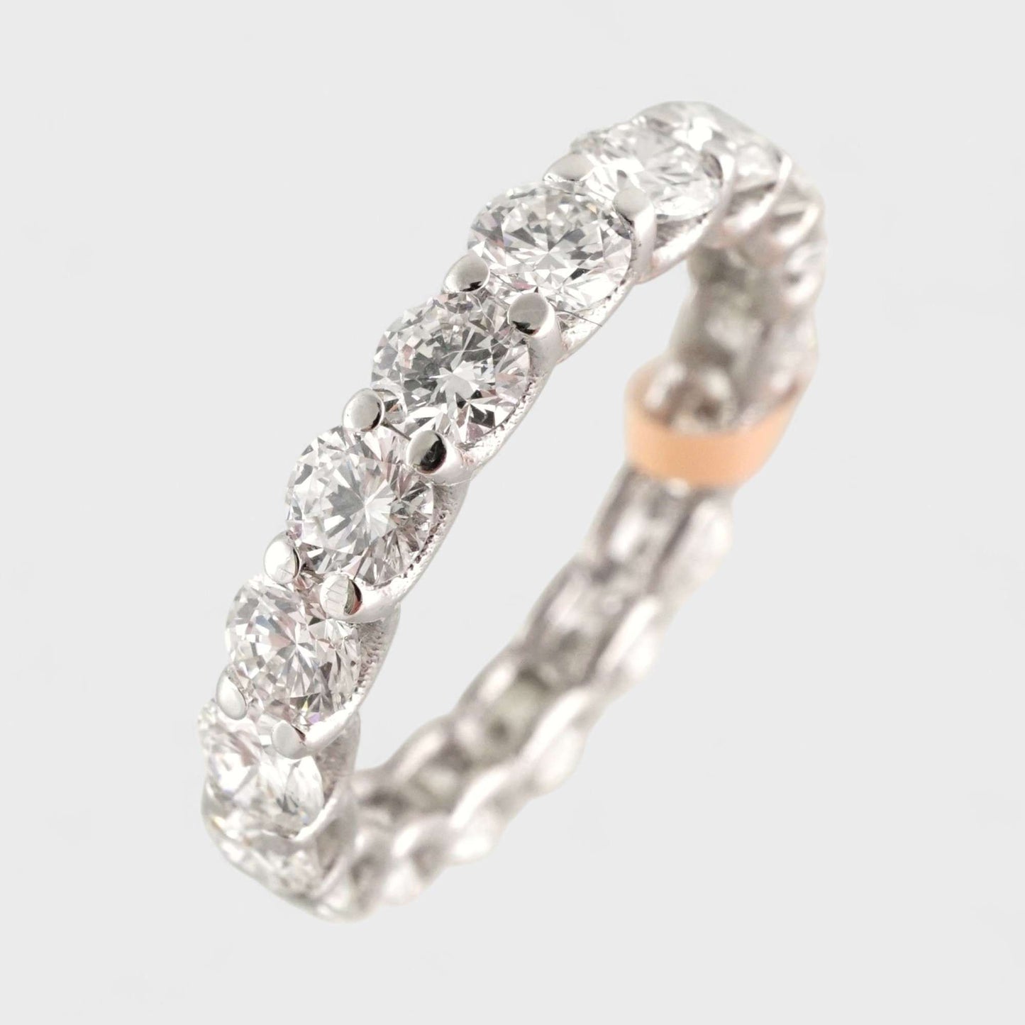 10k White Gold LAB Grown Diamond Eternity Ring image 0