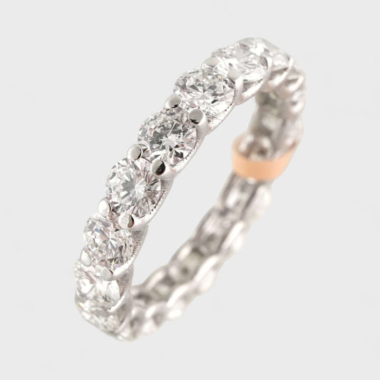 10k White Gold LAB Grown Diamond Eternity Ring image 0