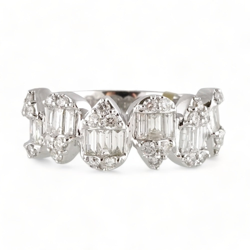 14k White Gold Diamond Ring image 2