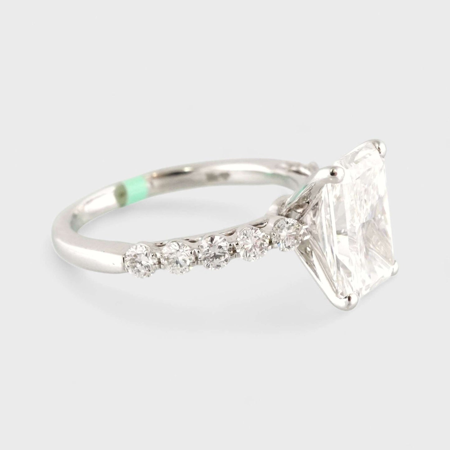 14k White Gold LAB Grown Diamond Wedding Ring image 1