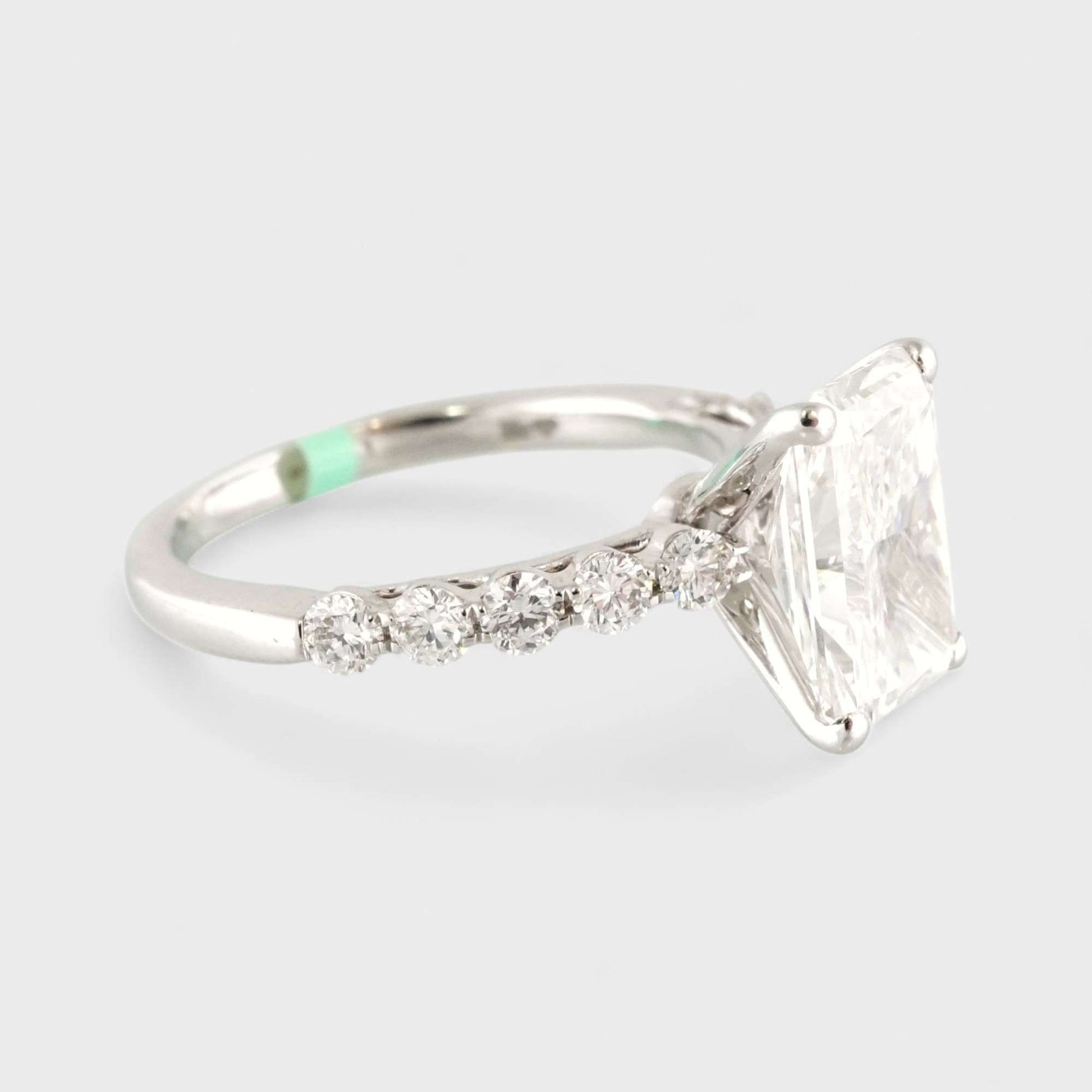 14k White Gold LAB Grown Diamond Wedding Ring image 1