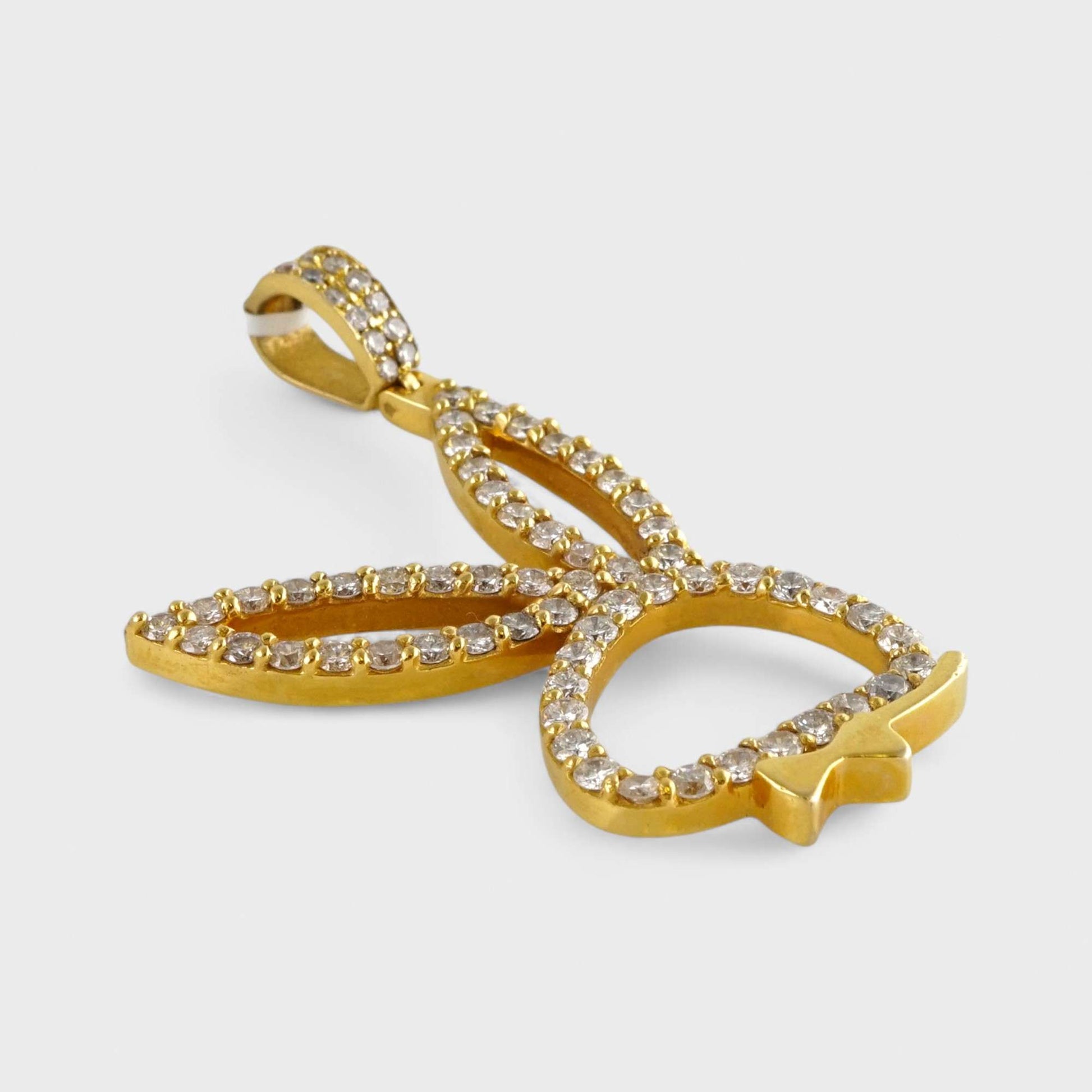 14K Yellow Gold Playboy Bunny Pendant image 2