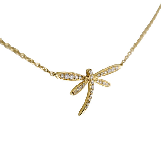 Women's 14k Gold Dragonfly Pendant image 1