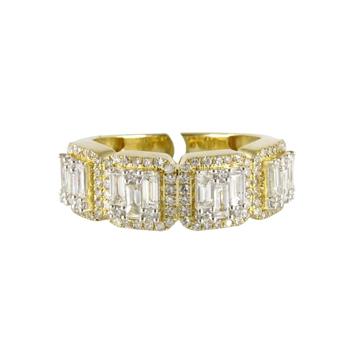 14k Gold Diamond Ring for Men image 2