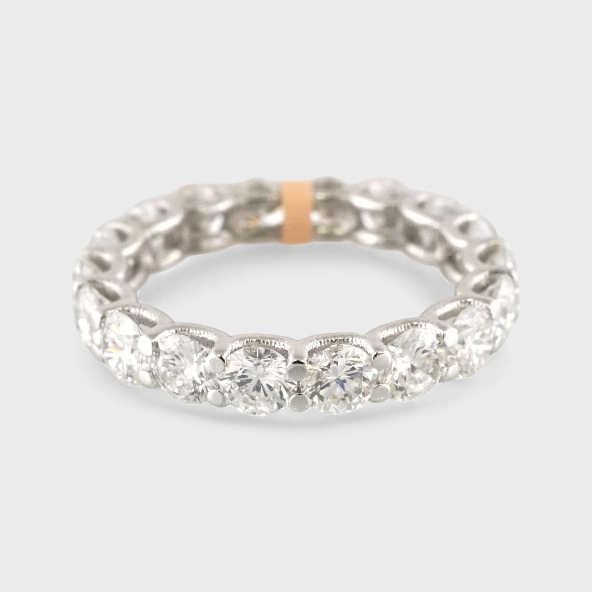 10k White Gold LAB Grown Diamond Eternity Ring image 1