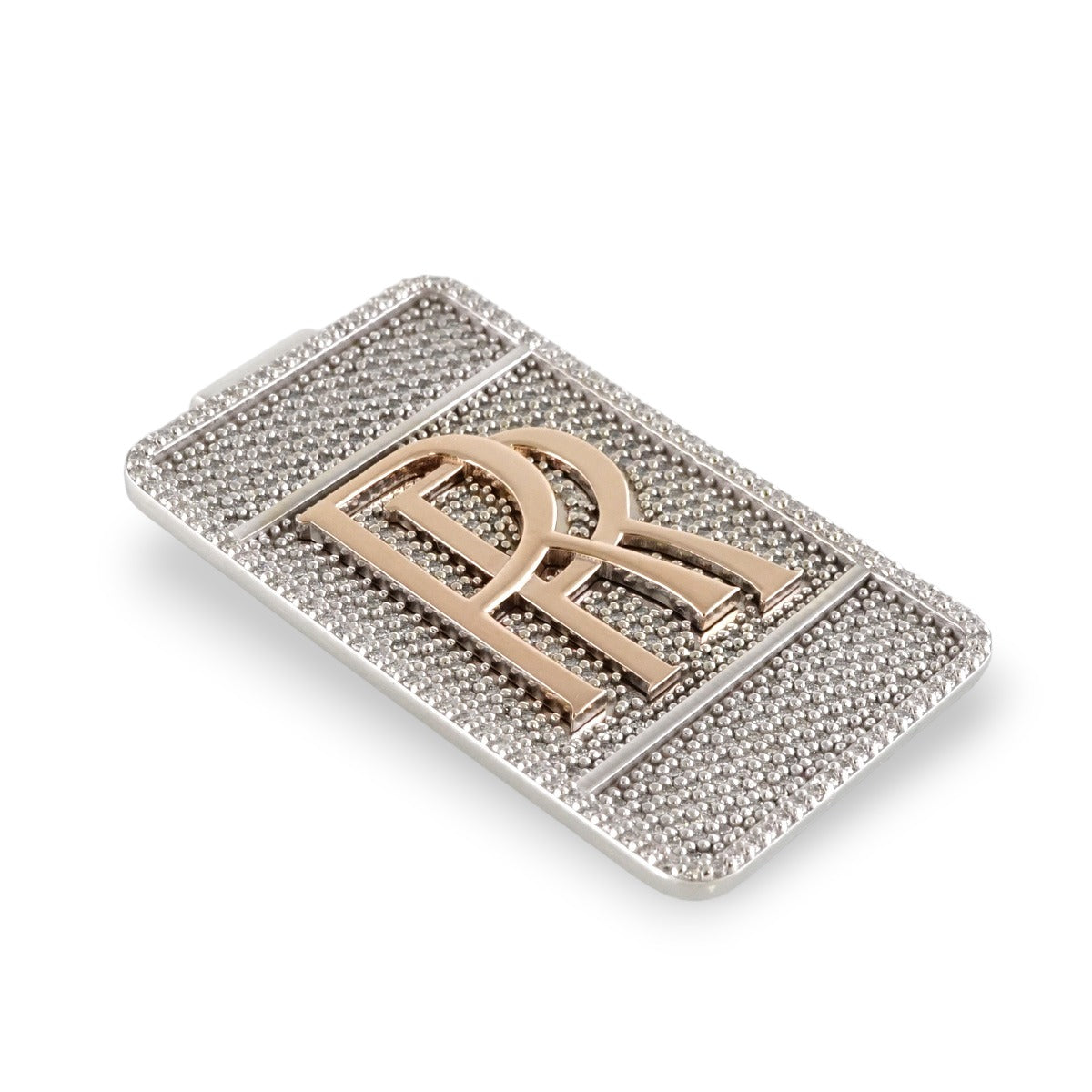 14k White Gold Diamond Rolls Royce Money Clip image 3
