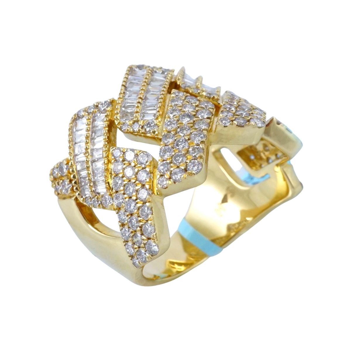 Men's 14k Gold Diamond Ring image 3