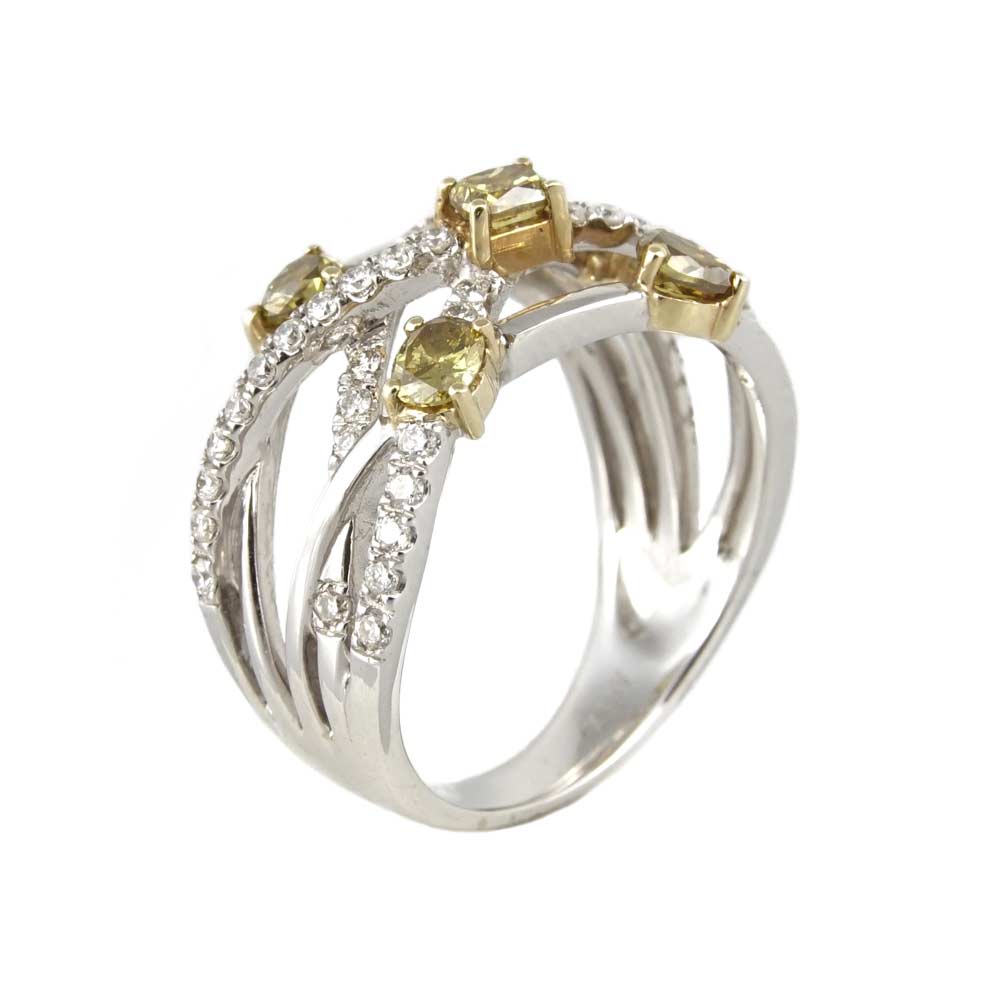 14k White Gold Woman Ring image 0