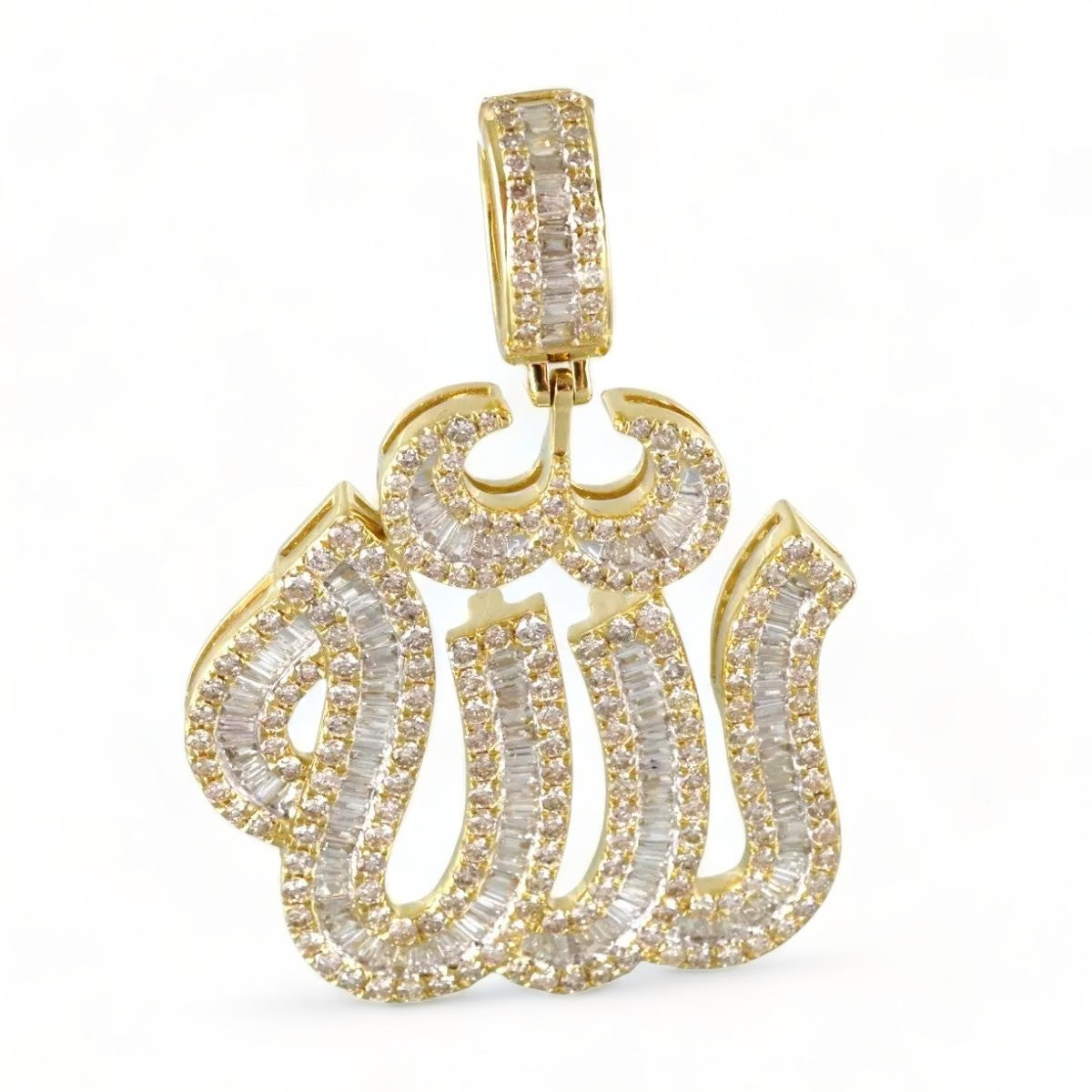 14k Gold Diamond Spiritual Symbol Pendant image 0