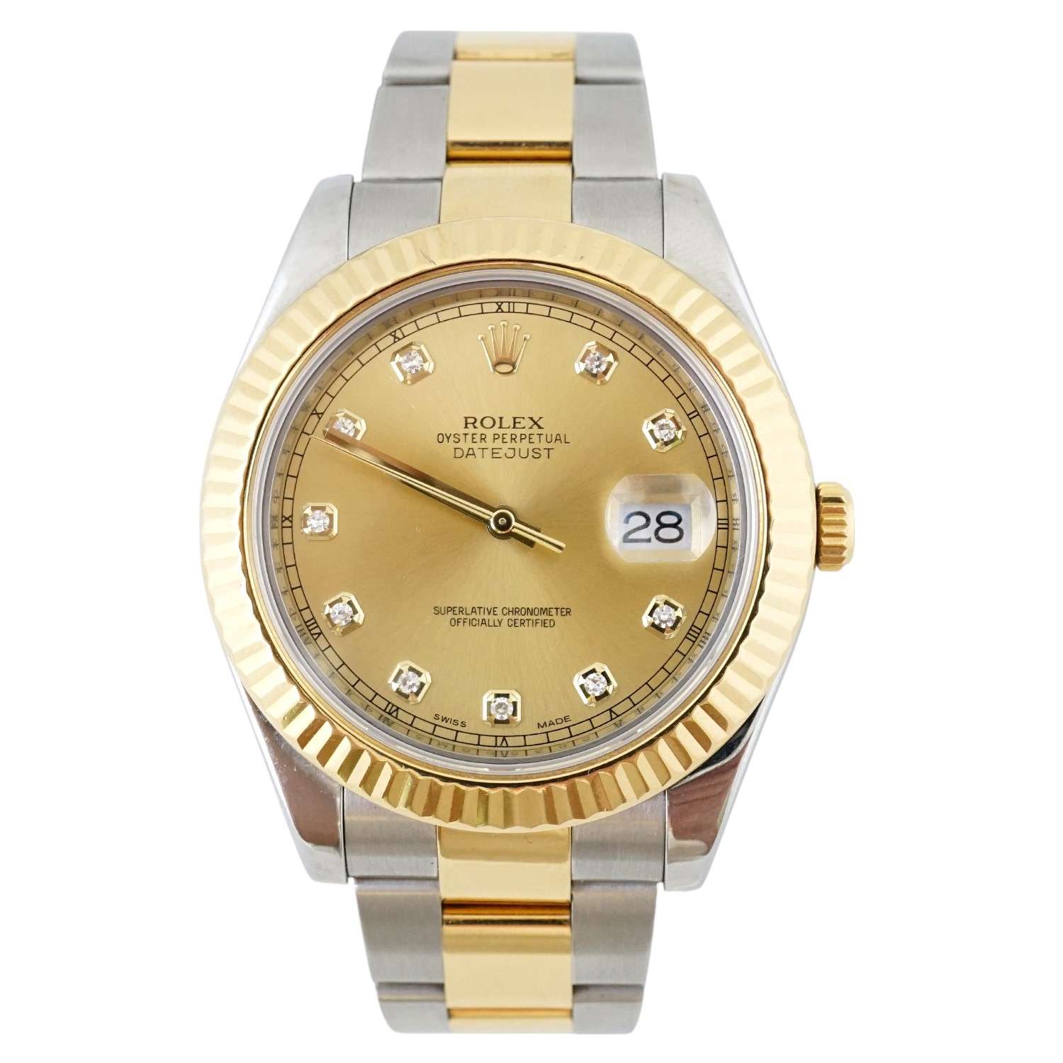 Rolex Datejust Seel and 18k Yellow Gold 40mm - Pre-Owned image 0