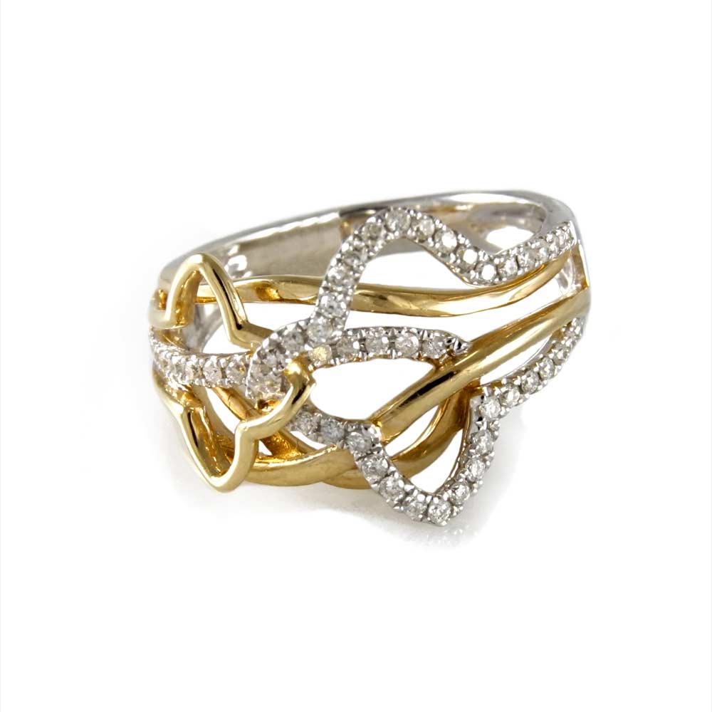 14k Gold Diamond Ring for Women image 2