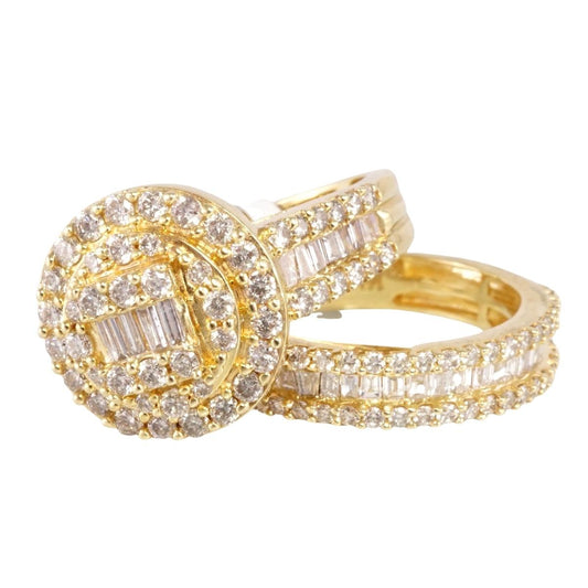 14k Gold Diamond Engagement Ring image 1